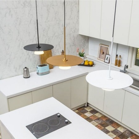 LED 머그 팬던트         A형 조명 주방등 식탁등 주방등 북유럽 인테리어 흑색 백색 골드